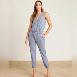 BAREFOOT DREAMS MALIBU COLLECTION LUXE LOUNGE SLEEVELESS JUMPSUIT SZ M